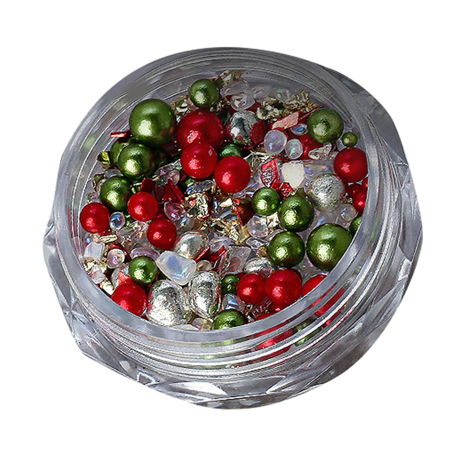 

Рождественский нейл-арт, жемчуг, бусины, подвески, стразы, кристаллы, сделай сам, смешанные украшения, жемчуг, детали, маникюр, ногти, аксессуары ZZ71