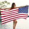 Übergroßes Strandtuch mit amerikanischem Flaggenmuster, schnell trocknendes Badetuch, geeignet für Schwimmen im Freien, Fitnessstudio und Camping