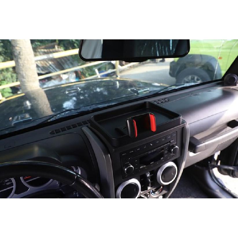Armaturenbrett Handyhalterung Halterung Ablagefach für Jeep Wrangler JK 2007-2010 Schwarz