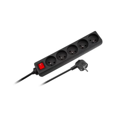 Extension Cord Power Strip 1.5M 5 Sockets 3X1.0 Mm2 Rebel Switch
