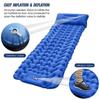 1PC Camping-Isomatte, aufblasbar, wasserdicht, mit eingebauter Pumpe, fußbetrieben, ultradickes, langlebiges, ultraleichtes Luftkissen