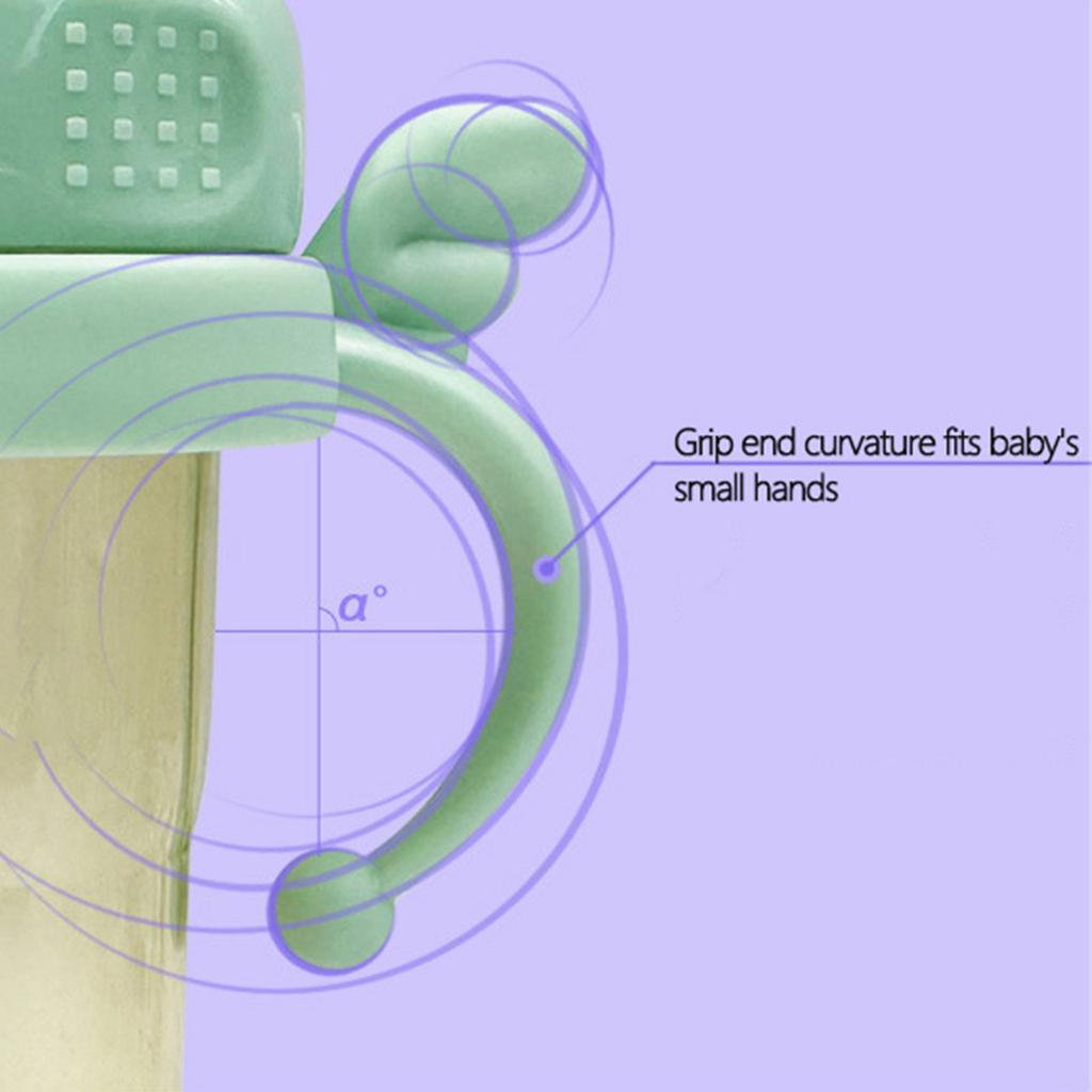 Milk Bottle Handle for Babies Encourages Independent Drinking Secure Grip Bottle Attachment for Hegen Replacement