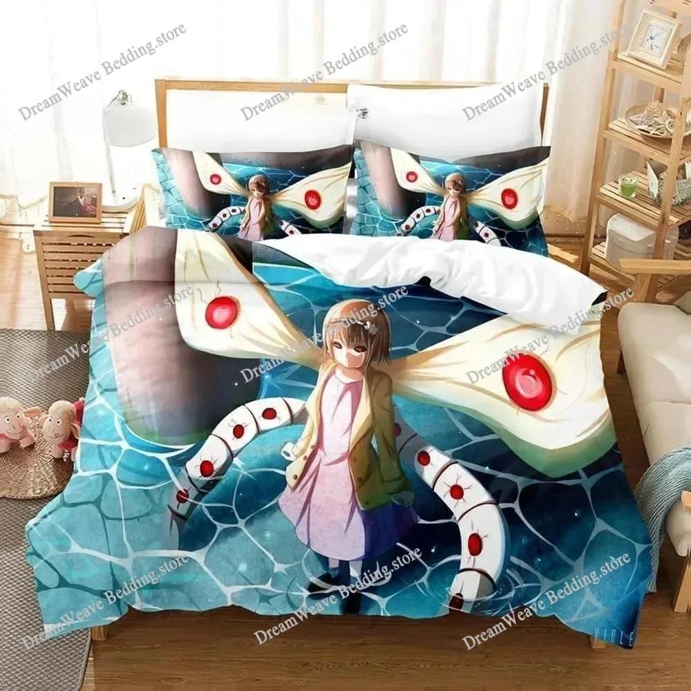 3D Print Anime Bed Sheet Set Tokyo Ghoul Bedding Set Single Twin Full Queen King Size Bed Set Aldult Kid Bedroom Quilt Cover963