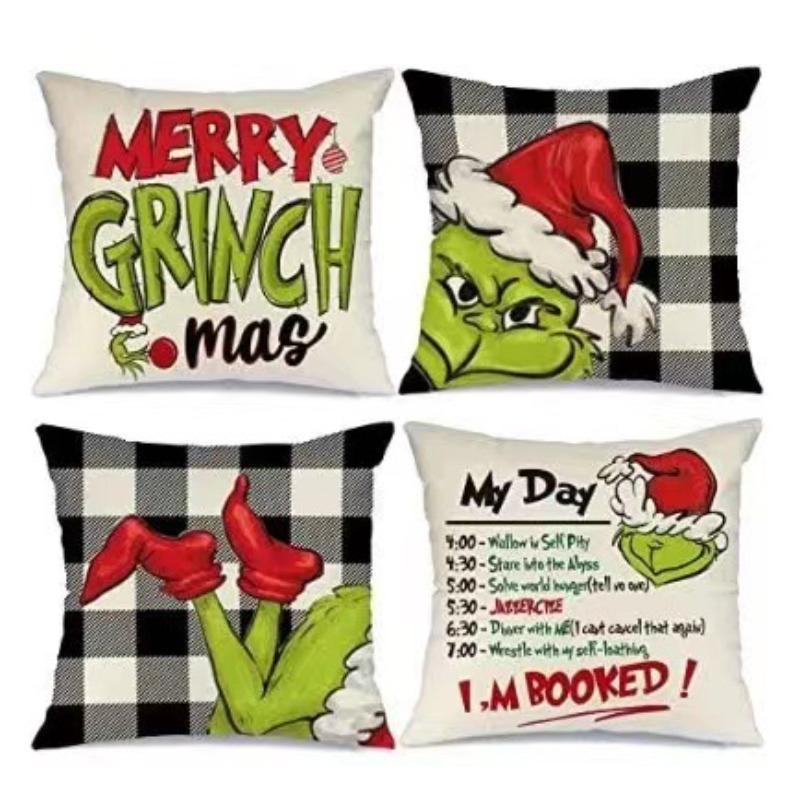 New Christmas Pillow 4 Combination Picture Pillow Cushion Pillowcase Home Office Pillowcase