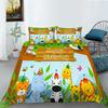 Cartoon Animal Digital Printing Bedding Two Three Piece Set Polyester