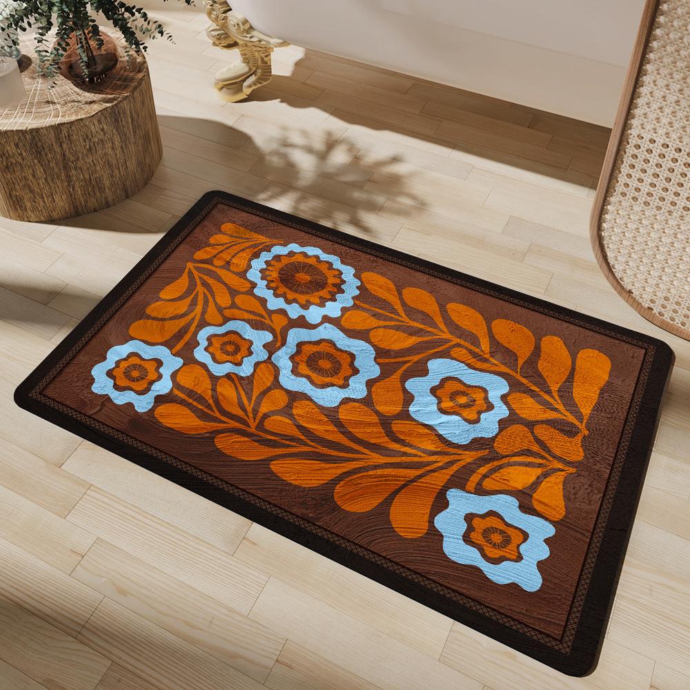 Bathroom Toilet Absorbent Floor Mat Bathroom Door Dirt Resistant Quick Drying Anti Slip Mat