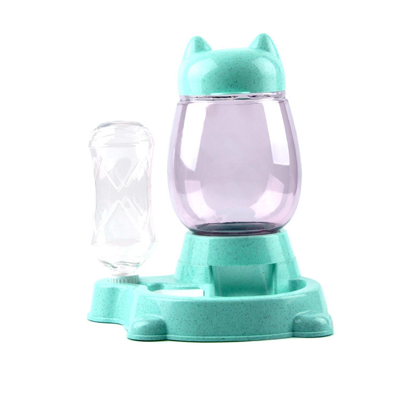 

Миска для кошек, миска для собак, диспенсер для воды, автоматическое хранение воды, миска для еды зелёный