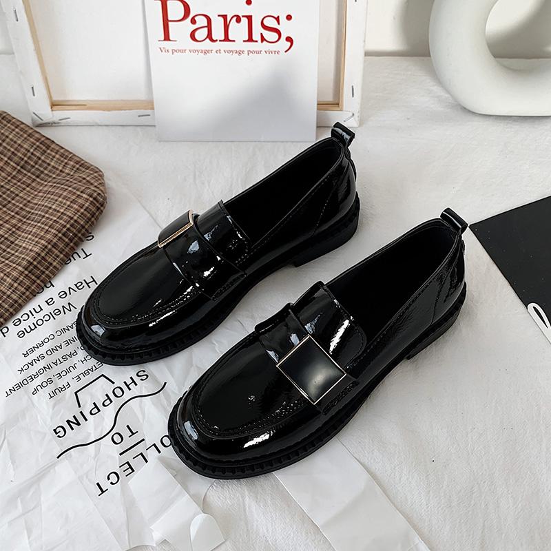 Mary Jane Small Leather Shoes Female British Style French Spring And Summer Retro New Loafer Shoes Thick Bottom Niche Jk Shoes