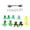 10 pcs Fishing Hooks Frog Lure Baits Anti Bite Wire Connectors Fish Tackle Accessories Kit