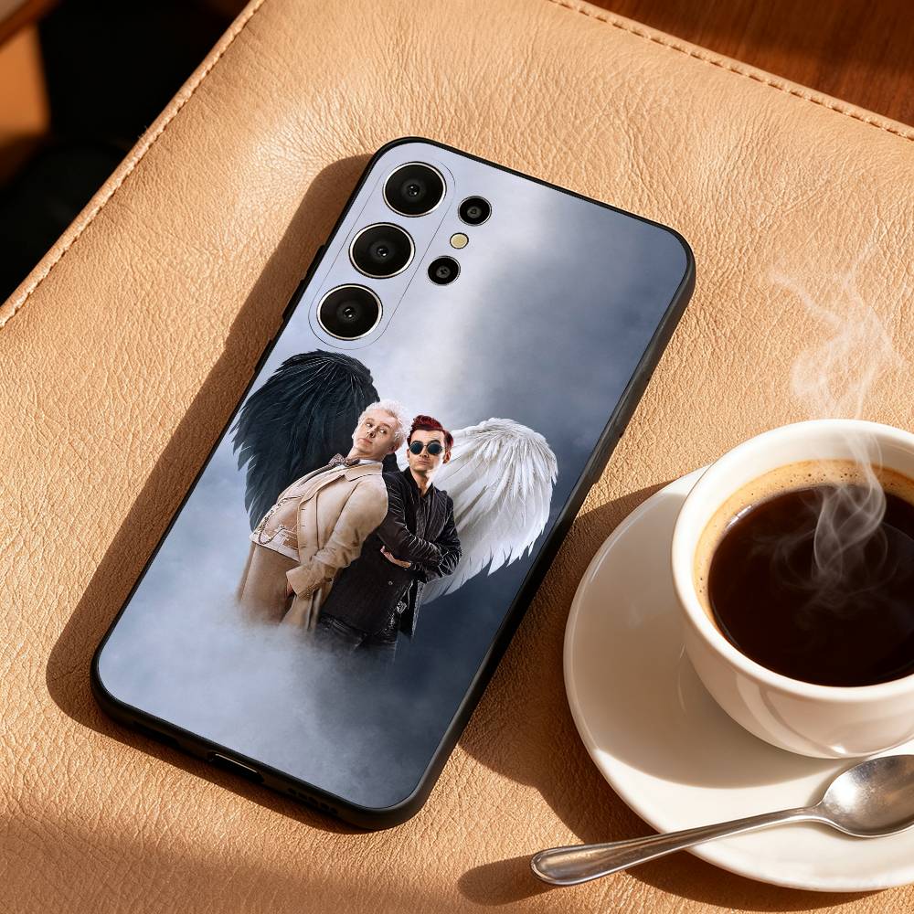 

C-Comedy Absurdity Good O-Omens Phone Case For Samsung S26,S25,S24,S21,S22,S23,S30,Ultra,S20,FE,Lite,10,9,Black Cover Samsung S26ULTRA