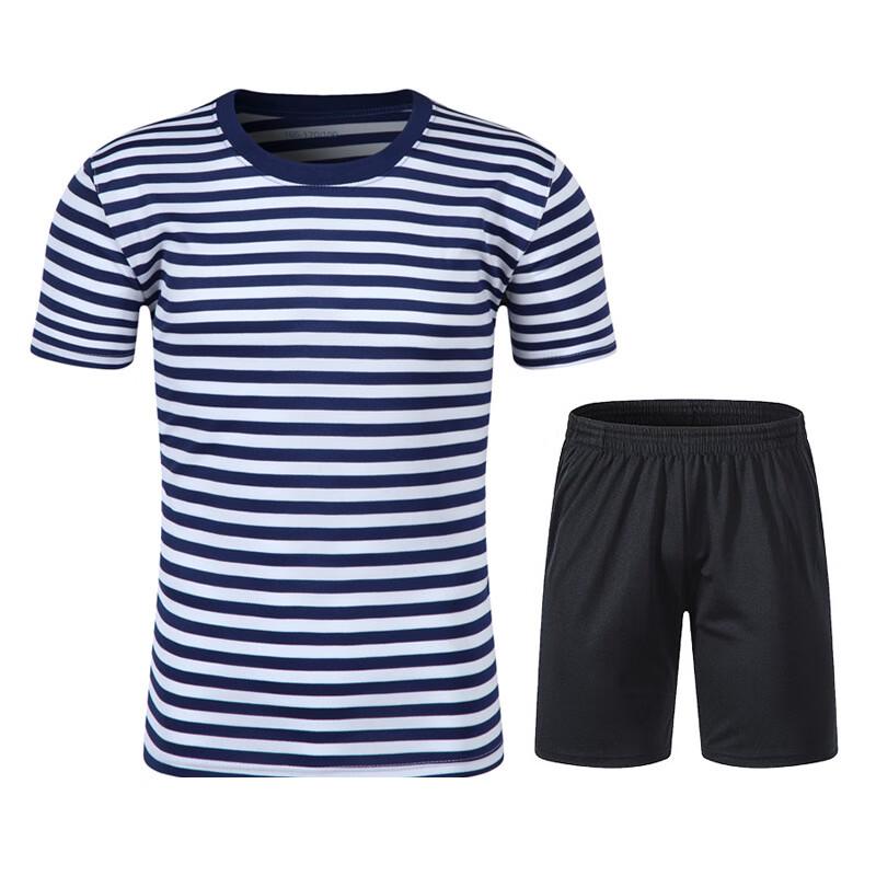 

Yilan Комплект формы для мужчин, короткий рукав, в морскую полоску, PT 165-170/92-96