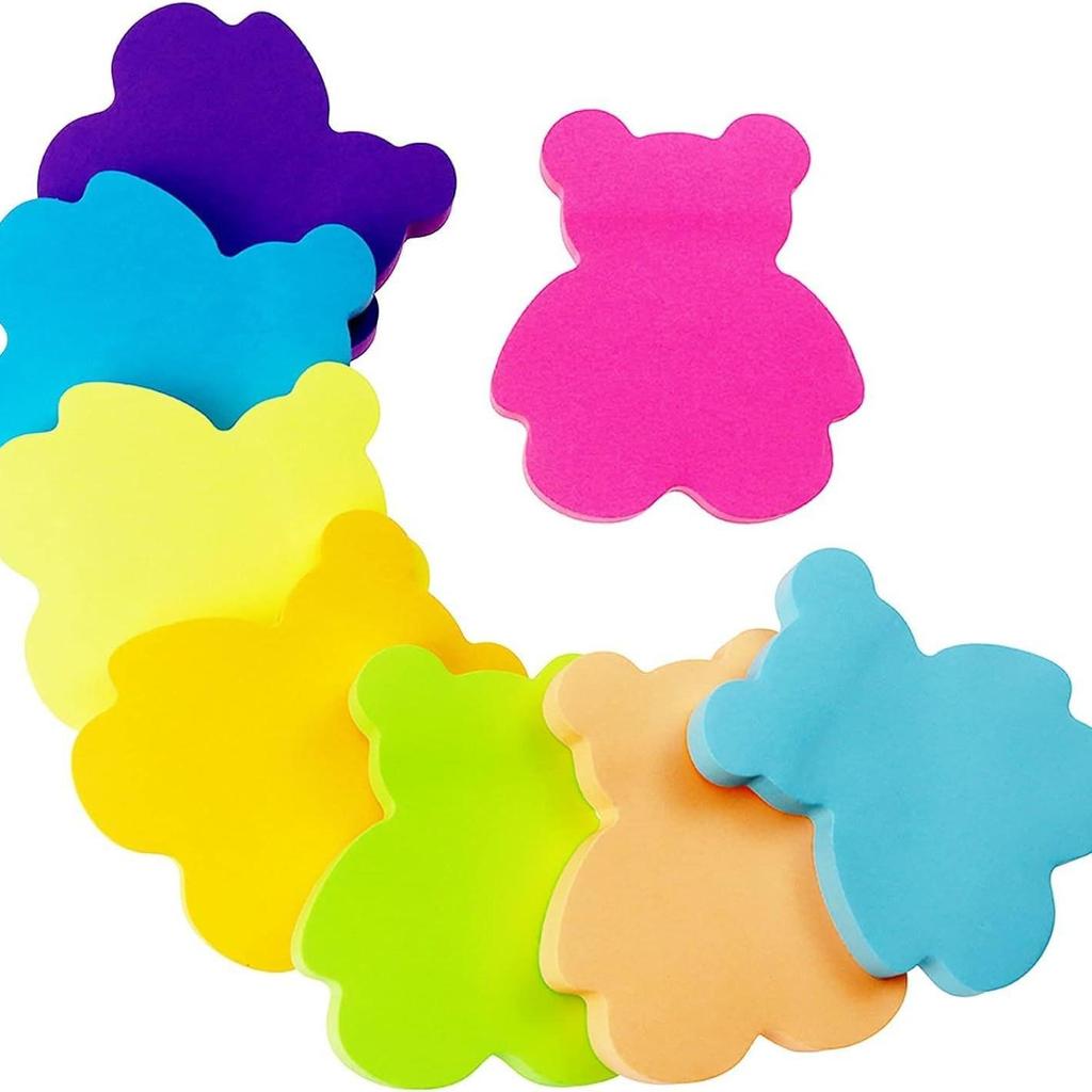 Vibrant Sticky Notes with Strong Adhesive - Tearable, Reusable, Fluorescent Memo Pad for Students and Offices
