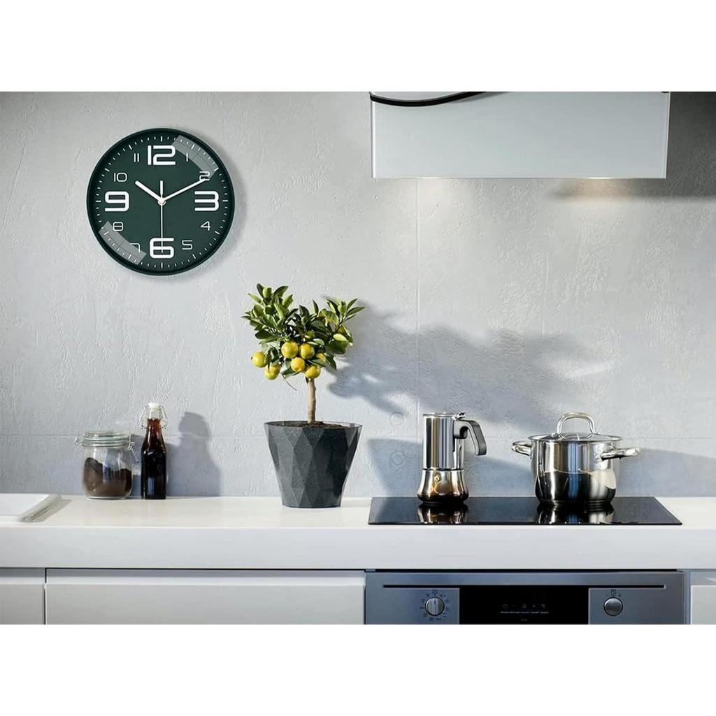 Wall Clock 12" Silent Quartz Decorative Latest Wall Clock Non-Ticking Classic Clock Battery Operated Round Easy To Read