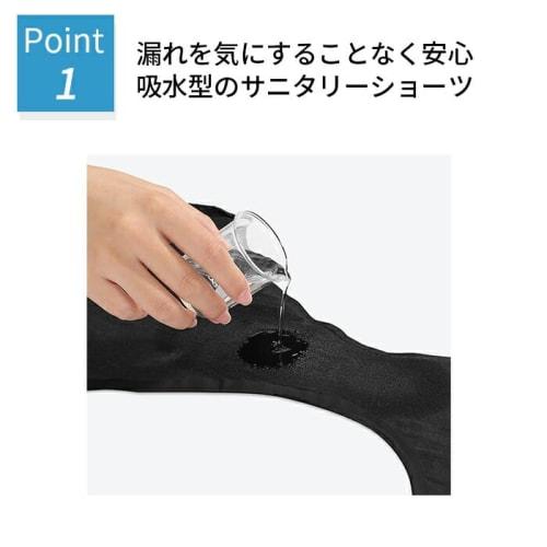 KarlyShop Import absorbent sanitary shorts, stylish, leak-proof, suitable for both heavy and light periods, solid color, wide absorbency, solid color,