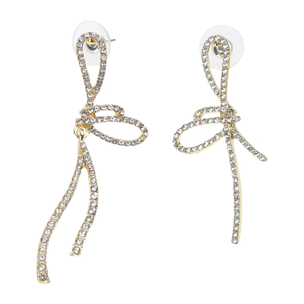 Fashionable Studs Earrings Alloy Bowknot Earrings Ear Studs Comfortable Wear Ear Pins Ear Pendant Perfect Gift for Women