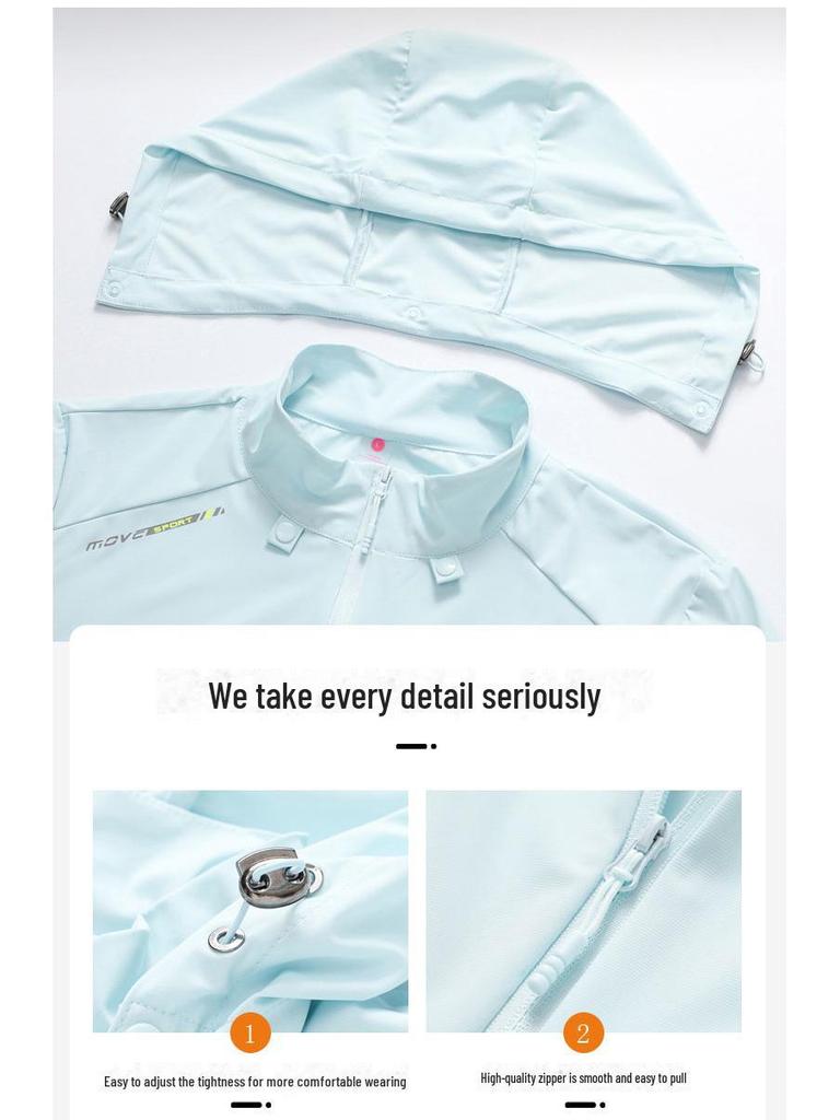 Herren-Sommerjacke aus Eisseide mit Sonnenschutz zum Angeln und für den Außenbereich