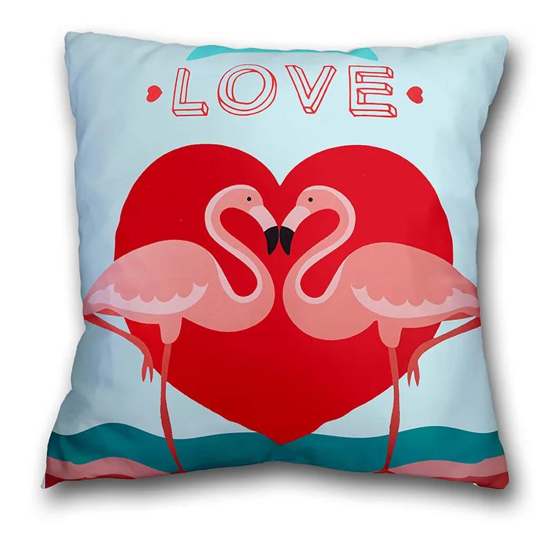 

Подушка с изображением кота и собаки в стиле аниме, наволочка для дивана, автомобиля, поясная подушка, чехол для подушки в скандинавском стиле, мультяшное животное, кит, зебра 40x40cm