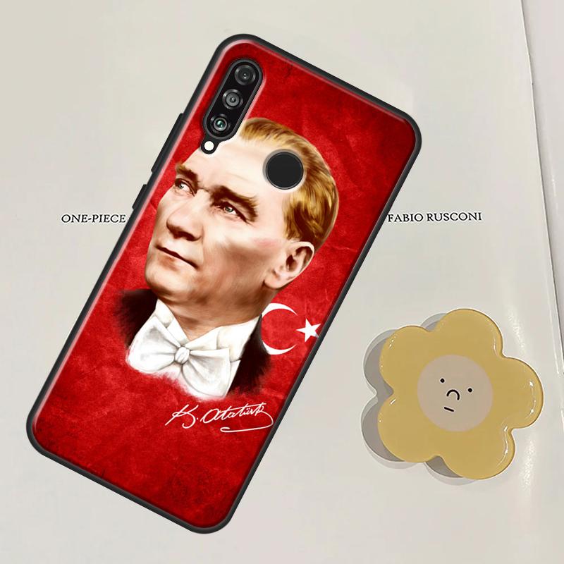 Mustafa Kemal Atatürk Signature For Huawei Nova Y60 Y70 Y90 Y61 Y91 3i 7i 8i 11i Nova 11 9 10 SE P20 P40 Lite P30 Pro Case Huawei Nova 5T