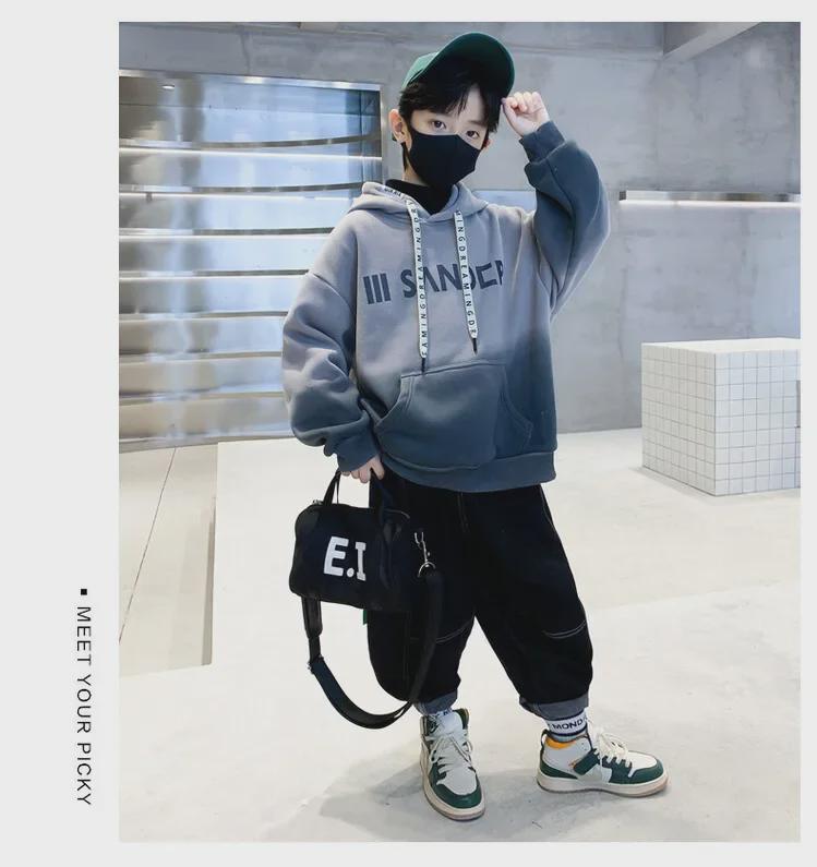 Boys' Hooded Sweatshirts – 2023 Street Fashion for Spring & Autumn