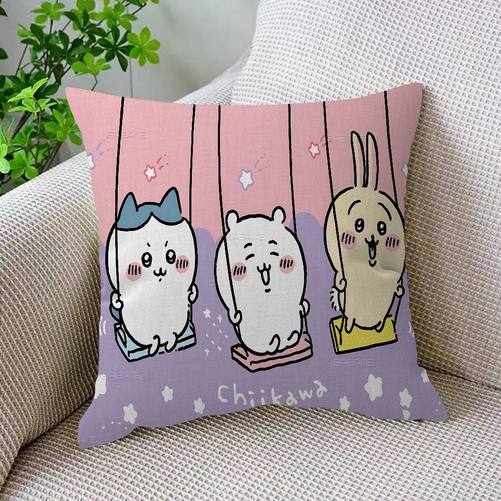 Japan Cute C-Chiikawas Pillow Cover Sofa Cushion Cover Home Room Decoration Children Gift