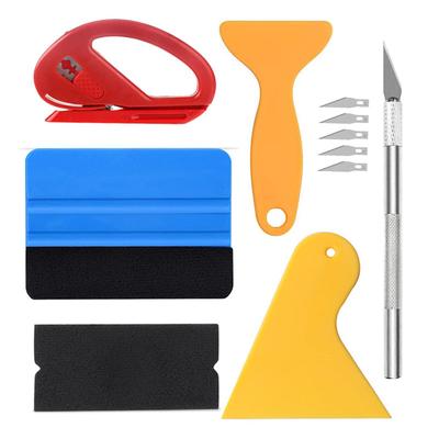 Car Film Wrap Tool Kit Squeegee Set Vinyl Scraper Cutter for Vehicle Window Tint Car Accessories Wrapping Tools Vinyl