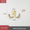 European Style Gold Wall-Mounted All-Copper Clothes & Hat Hook for Entryway, Bathroom, and Kitchen