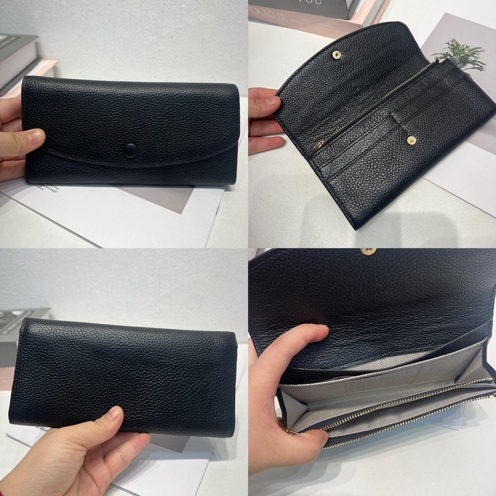 Leather Niche Bag Women'S Long Wallet Soft Cowhide Wallet Clip Fashion Hand Wallet 5115
