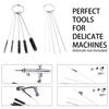 11/24pcs Airbrush Cleaning Brush Auto Spray Gun Nozzle Cleaning Equipment Repair Tools Scraper Spray Needle & Brush Hand Tool