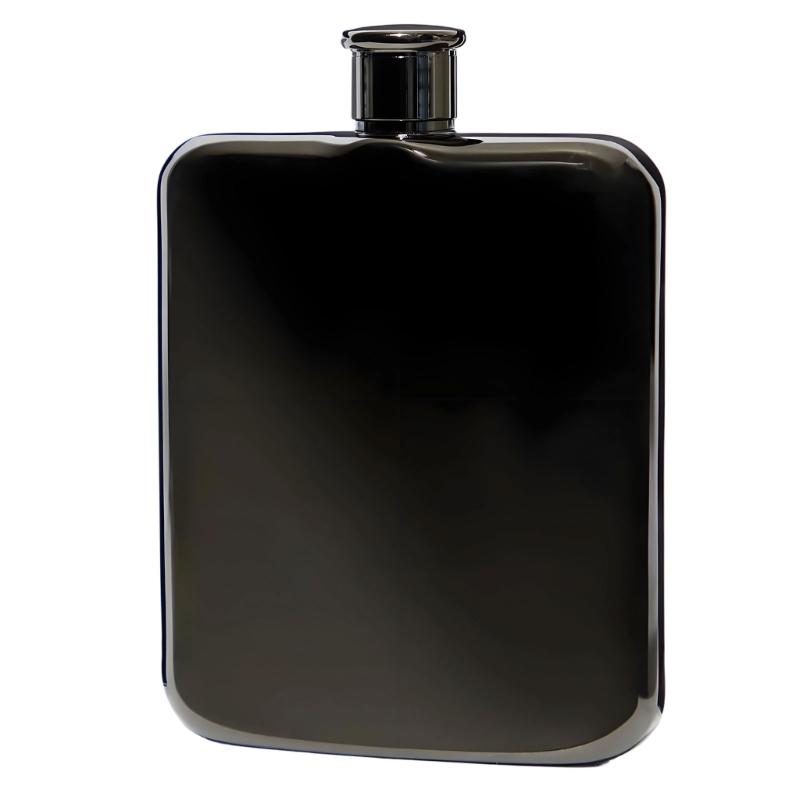 Portable Stainless Steel Square Hip Flask With Screw Lid, 7oz Small Pocket Liquor Bottle For Easy Carrying In Backpacks Or Bag