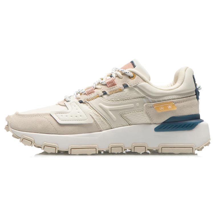 New LiNing Cloud Sword Cloud Sword Cushioning Rebound Low Top Running Shoes Women's Light Antique Yellow Green AGCR328-3