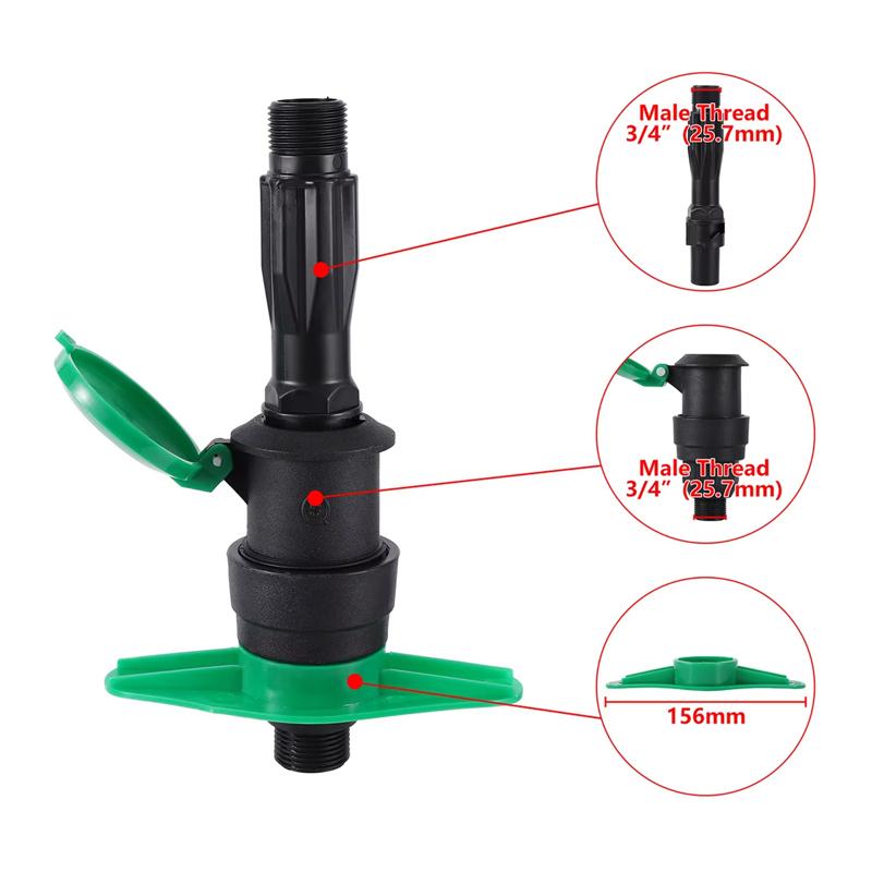 Garden Quick Water Intake Valve, Plug and Play, Suitable for Garden Green Spaces, Lawn Flowers, Villa Courtyards, Etc
