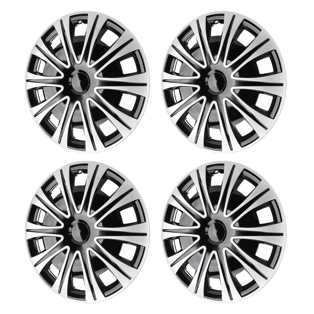 4 Pcs 17 Inch Wheel Hub Cap Full Protection Snap On Sporty Look Universal Wheel Rim Covers for