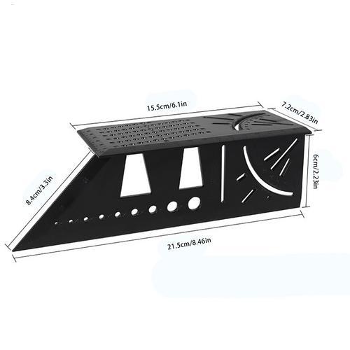 3D Miter Angle Measuring Tool Multifunctional Angle Ruler Carpenter Lines Square Measuring Ruler 45 90 Degree Lines Ruler Gauge