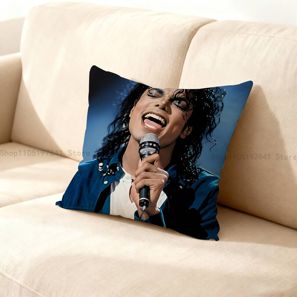 M-Michael Singer J-Jacksons Anime Celebrity Merchandise All-Match Printed Pillow Case Sofa Car Office Room Decoration Protector