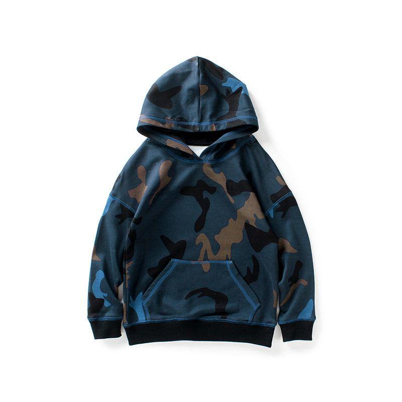 Children's Sweater Spring and Autumn Boy's Pullover Camouflage Clothing
