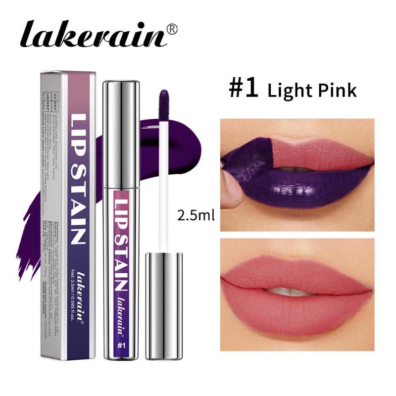 Lucidalabbra Tattoo Peel-Off Tubo Argento Impermeabile Liquido Opaco Tinta Labbra RosaRosato Strappabile Macchia Labbra Non Appiccicoso Asciugatura Rapida Trucco