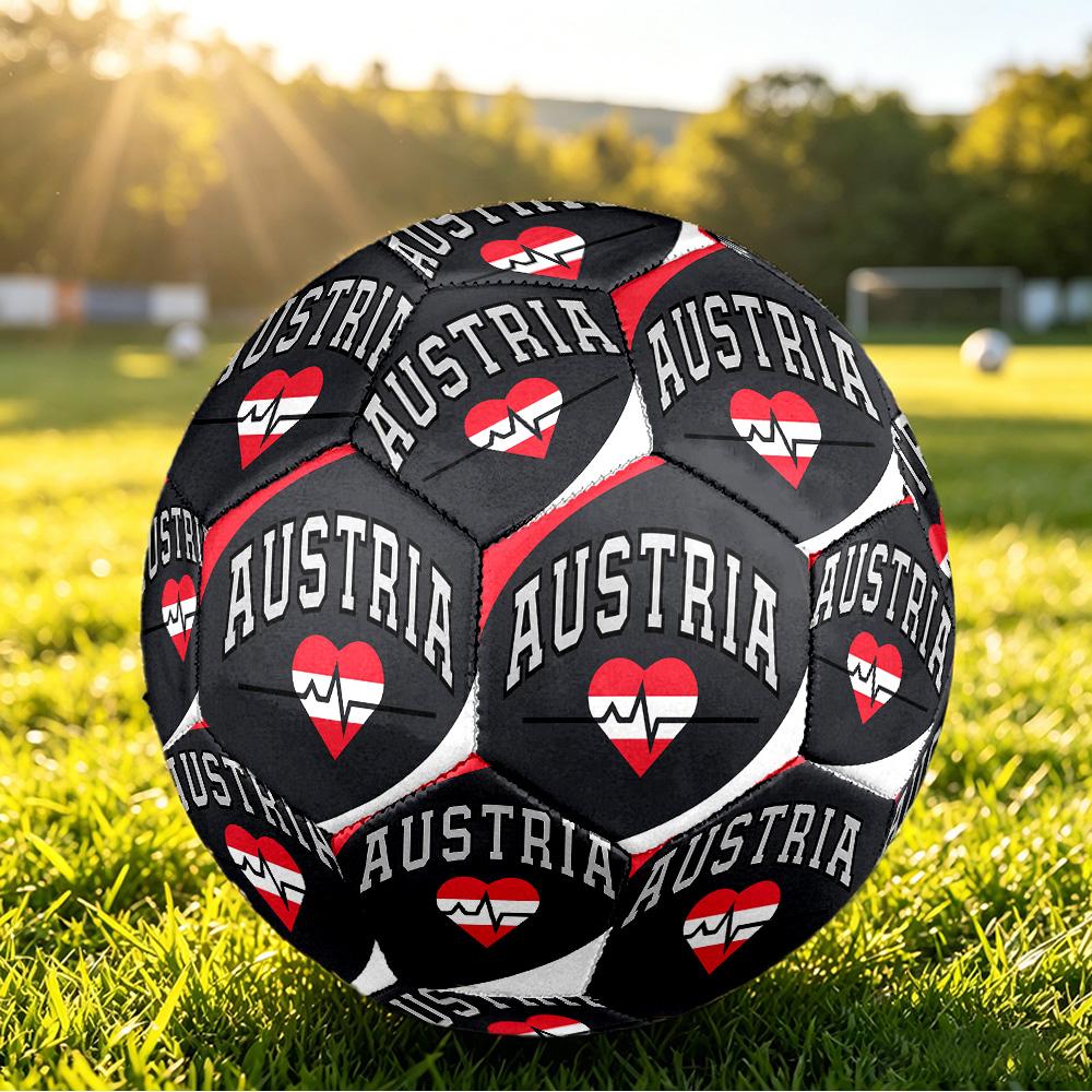 Austria Football Printed Size 5 Soccer Ball Wear Resistant Standard Adult Training Football Fan Gift for Indoor Outdoor Match Sports