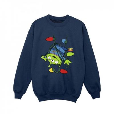 Mädchen Toy Story Weihnachtsbeleuchtung Aliens Sweatshirt