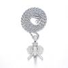 Trendy Zircon Butterfly Hip Hop Pendant Necklace for Couples