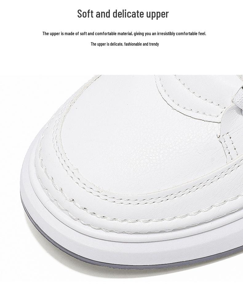 Atmungsaktive Herren-Canvas-Sneaker in Weiß - Vielseitig, mit dicker Sohle, Frühjahr 2025