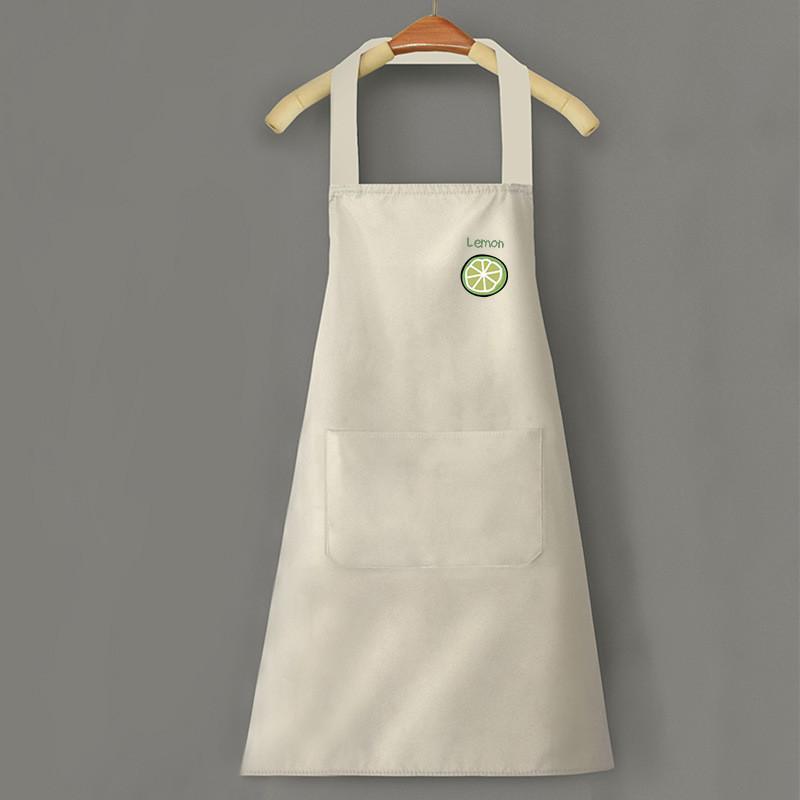 Cactus Rainbow Cartoon Apron Waterproof Oil Resistant Kitchen Restaurant Simple