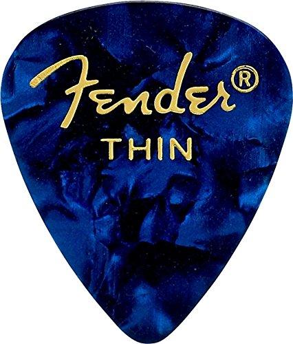 Fender 8 Pieces Teardrop Thin Guitar Picks Assorted Colors