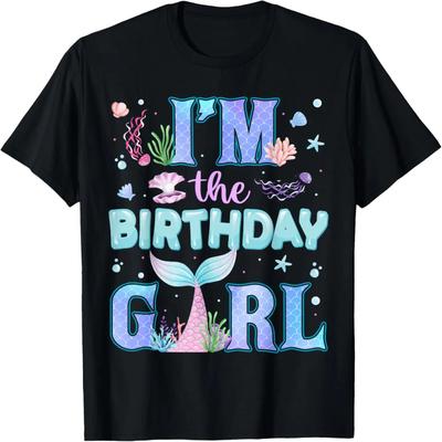 Im The Birthday Girl Mermaid Family Party Matching T-Shirt