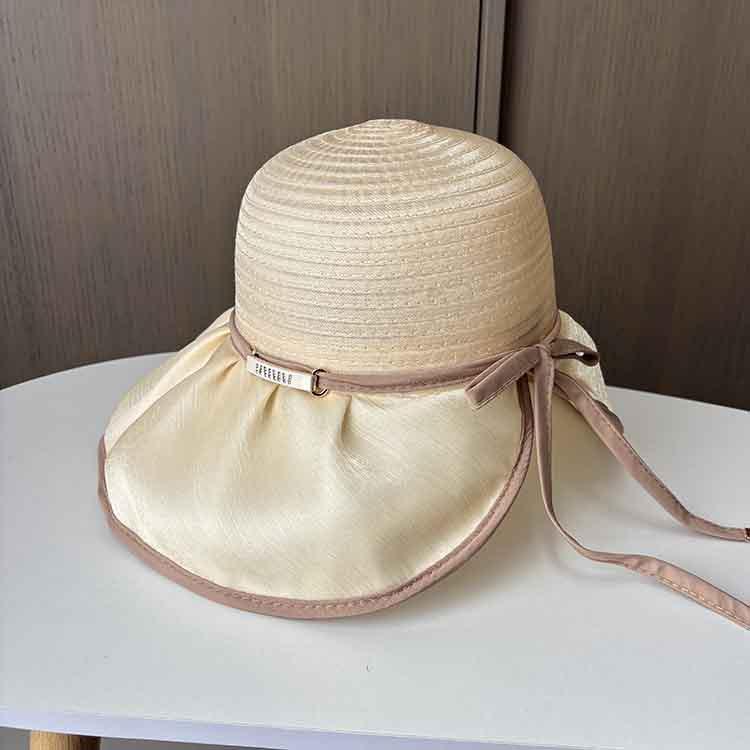 Summer Hat Travel Big Eaves Sunshade Sun Protection Bucket Hat Women's Outdoor Leisure Versatile Anti-ultraviolet Beach Hat