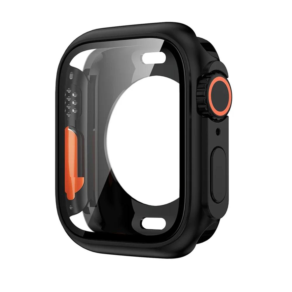 Coque Protection Écran pour Apple Watch Cover 46mm 42mm 45mm 44mm 41mm 40mm Pare-chocs Protecteur Dur en PC pour Iwatch 11 10 9 8 7 6 5 SE