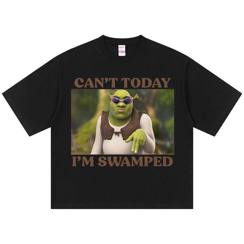 

Can t Today I m Swamped T Shirt Men Women Harajuku Aesthetic Graphic Funny Anime T-Shirt High Quality Vintage Cotton Shirts S