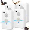 4 Pack Ultrasonic Bat Repellent for Attic Porch, Rechargeable Bat Electronic Bird Repellent Bats Keep Away for House