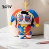 Mini Plush Toy Keyring Clown Keychain for Backpack Cute Stuffed Animal Soft Handbag Pendant Purse Charm Funny Gift Kids Women Fluffy