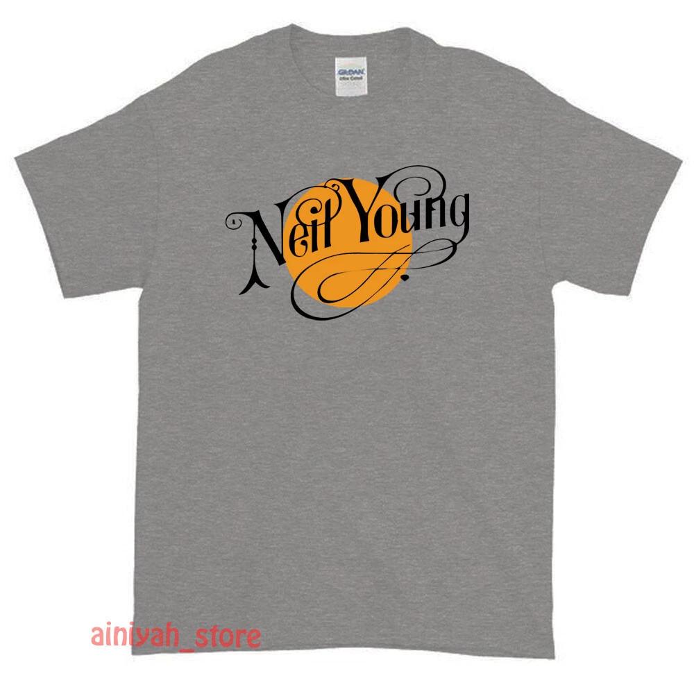 

New Neil Young Logo Men s Funny T shirt USA Size S-XXL L