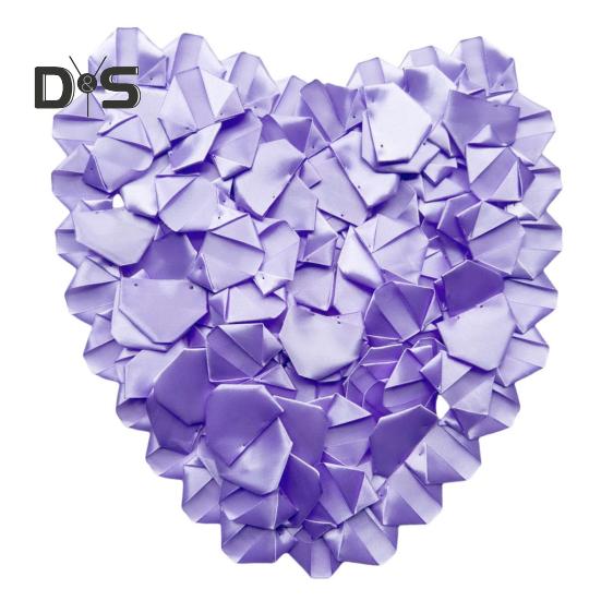 

273 шт. готовых лепестков роз из атласной ленты, сделанных вручную, наполовину готовых вечных лепестков роз, самодельных вечных цветочных букетов на годовщину свадьбы, день рождения E